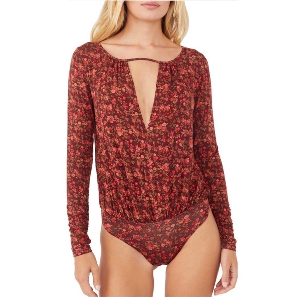 Free‎ People Revolve Kaya Floral Print Bodysuit